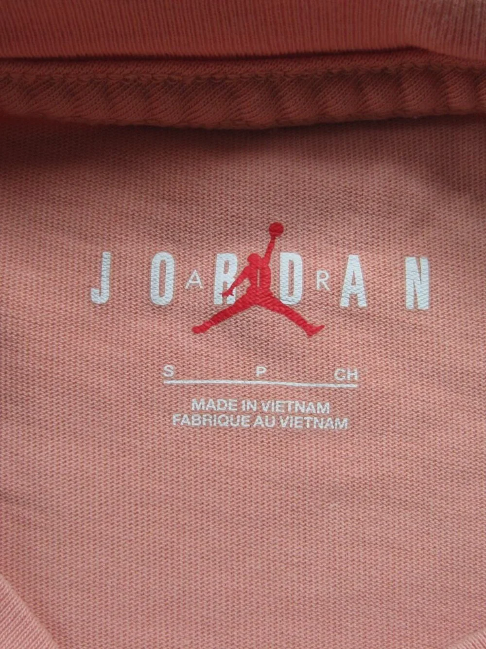 Nike Jordan Flight Essentials Graphic Tee Size S 100% Cotton Salmon Peach Pink